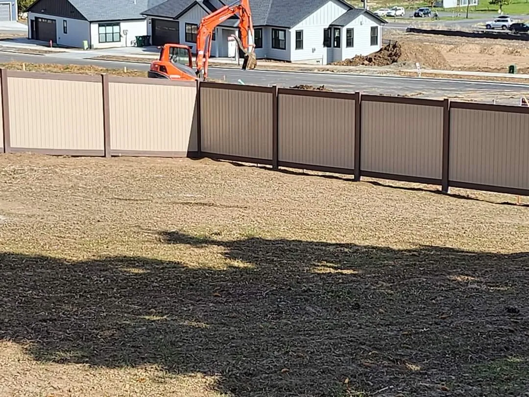 2 Color Vinyl Fence in Liberty Lake, WA