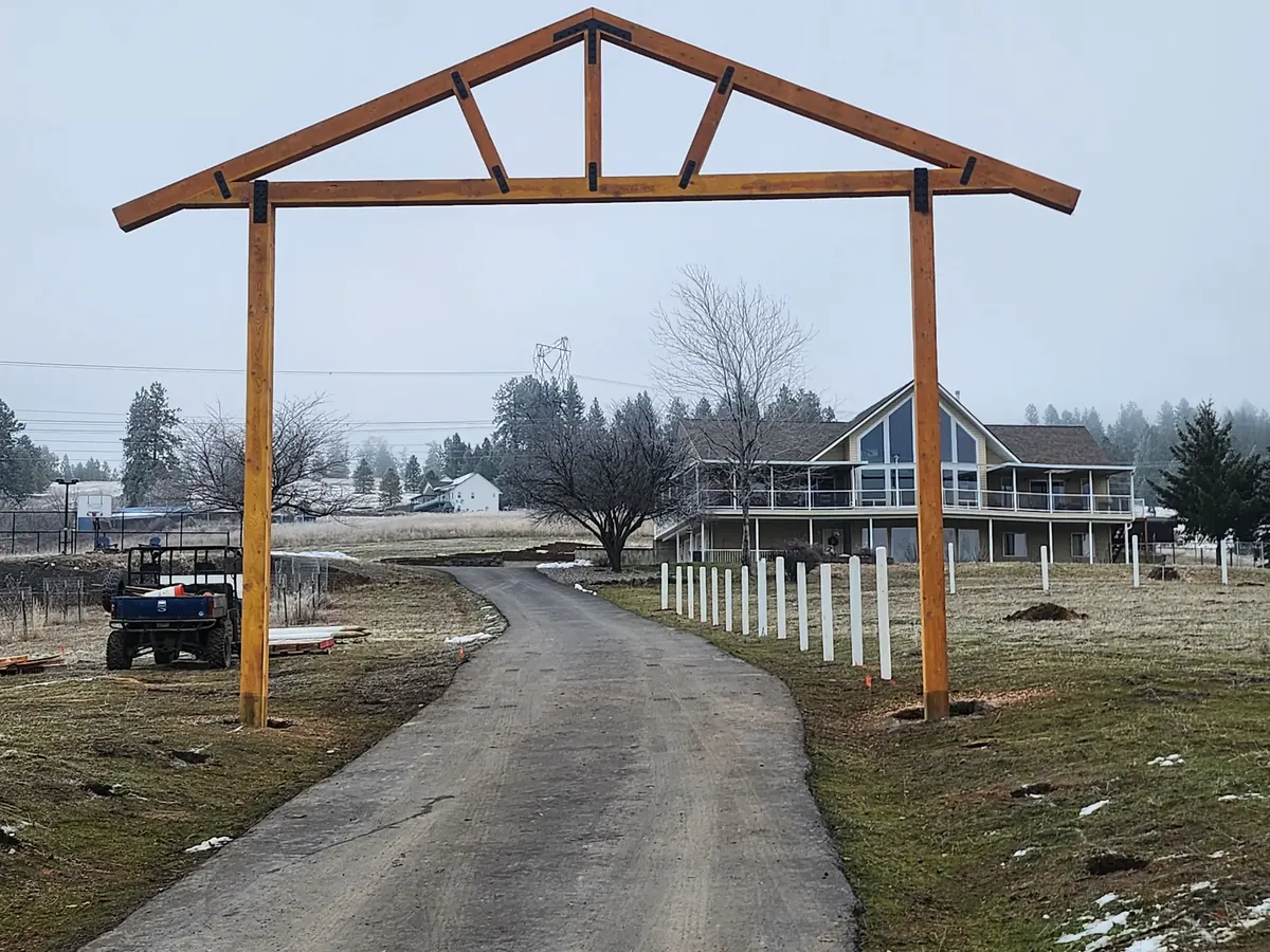 Crafted To Fit Drive Way Arbour in Newman Lake, WA