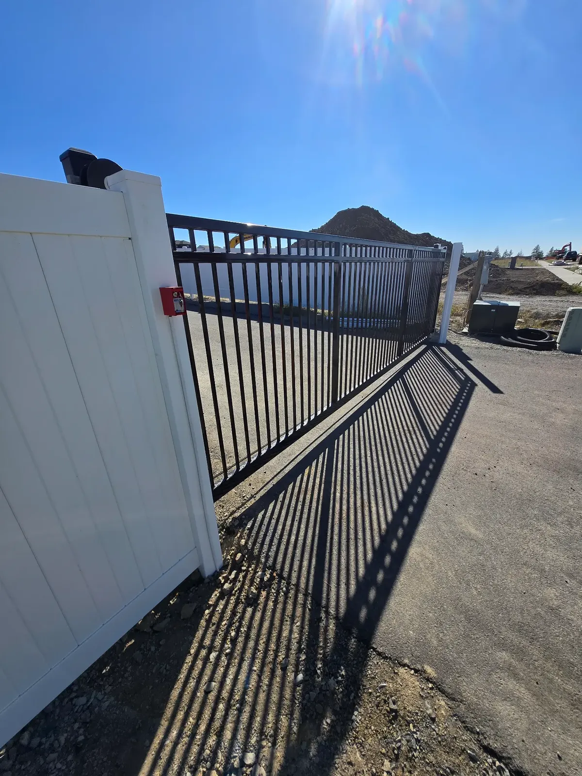 Custom Built Welded Automated Ornamental Gate in Otis Orchards, WA