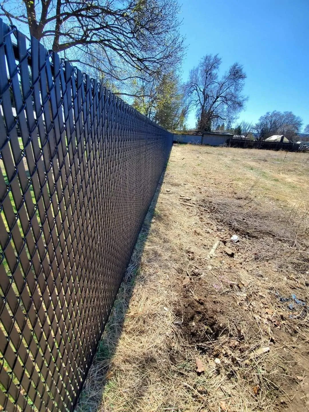 Reliable Black Chain Link With Privacy Slats in Mead, WA